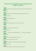 EXSS 380&colon; EXAM 1 UPDATED ACTUAL QUESTIONS AND&NewLine;CORRECT ANSWERS