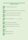 MIC 205A EXAM 1 UPDATED ACTUAL QUESTIONS AND&NewLine;CORRECT ANSWERS