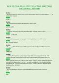HCA 105 FINAL EXAM UPDATED ACTUAL QUESTIONS&NewLine;AND CORRECT ANSWERS