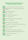 HEIM 425 EXAM 2 REVIEW UPDATED ACTUAL&NewLine;QUESTIONS AND CORRECT ANSWERS