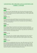 IAH 202 FINAL MSU UPDATED ACTUAL QUESTIONS AND&NewLine;CORRECT ANSWERS