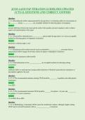 JCSM AASM PAP TITRATION GUIDELINES UPDATED&NewLine;ACTUAL QUESTIONS AND CORRECT ANSWERS