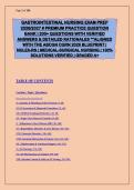 Gastrointestinal Nursing Exam Prep 2026-2027 &vert; 200&plus; Practice Questions with Detailed Rationales &vert; ABCGN CGRN & NCLEX-RN Aligned &vert; Medical-Surgical Nursing &vert; Verified A&plus; Solutions