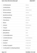 CHEM 103 Exam 1 Common Names Questions & Answers 2026&sol;2027