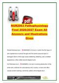 NUR 2063 Pathophysiology Final 2026&sol;2027 &ndash; 150&plus; Questions & Answers &vert; Renal&comma; Neuro&comma; Respiratory&comma; Cardiac&comma; Hematology&comma; Immunity & Cancer