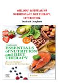 Test Bank for Williams Essentials of Nutrition and Diet Therapy 13th Edition by  Joyce Ann Gilbert and  Eleanor Schlenker 