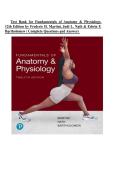 Test Bank for Fundamentals of Anatomy & Physiology&comma; 12th Edition by Frederic H&period; Martini&comma; Judi L&period; Nath & Edwin F&period; Bartholomew &vert; Complete Questions & Answers &vert; 2027