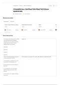 Commercial Contractor Practice Exam Questions &vert; Study Guide&comma; Answers & Exam Review 2026&sol;2027