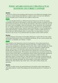 PUBLIC AFFAIRS 2110 EXAM 2 UPDATED ACTUAL&NewLine;QUESTIONS AND CORRECT ANSWERS