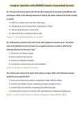 Caregiver Questions with VERIFIED Answers &lpar;Guaranteed Success&rpar;