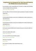 aregiving Home Care Management Core Topics Assessment Questions&NewLine;with VERIFIED Answers &lpar;Guaranteed Success&rpar;