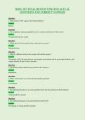 BMSC 207&colon; FINAL REVIEW UPDATED ACTUAL&NewLine;QUESTIONS AND CORRECT ANSWERS