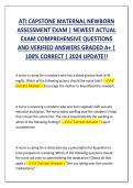ATI Capstone Maternal Newborn Evaluation Matrix &mdash; High-Yield Exam Items & Verified Clinical Rationales