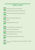 CD 225 EXAM 3 UPDATED ACTUAL QUESTIONS AND&NewLine;CORRECT ANSWERS