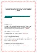 COUNCIL ON LAW ENFORCEMENT EDUCATION AND TRAINING &lpar;CLEET&rpar; LAW ENFORCEMENT DRIVER &vert; TEST QUESTIONS AND 100&percnt; VERIFIED ANSWERS 2026&sol;2027
