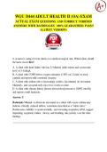 WGU D446 ADULT HEALTH II &lpar;OA&rpar; EXAM 2026&ndash;2027  EXAM QUESTIONS AND CORRECT VERIFIED ANSWERS WITH RATIONALES  100&percnt; GUARANTEED PASS&excl;&excl;