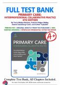 TEST BANK FOR PRIMARY CARE A COLLABORATIVE PRACTICE&comma;6TH EDITION BY BUTTARO&period;ISBN-13&colon; 978-0323570152 &vert; ALL CHAPTERS 1-228 WITH CORRECT DETAILED ANSWERS WITH RATIONALES &lpar;VERIFIED ANSWERS&rpar; &vert;ALREADY GRADED A&plus;&vert;&vert;NEWEST VERSION 2026&sol;2027 