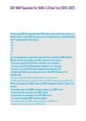 SAP ABAP Specialist for HANA 2&period;0&period;Final Test 20262027&period;&NewLine;