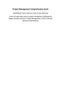 Exam &lpar;elaborations&rpar; PMP - Project Management Professional 