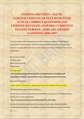 COMPTIA SECURITY&plus; SY0-701 CERTIFICATION EXAM TEST BANK WITH ACTUAL CORRECT QUESTIONS AND VERIFIED DETAILED ANSWERS&vert; CURRENTLY TESTING VERSION &vert; ALREADY GRADED A&plus;&vert;NEWEST &vert;2026-2027