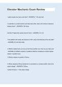 Elevator Mechanic Exam Review &vert; Study Guide&comma; Practice Questions&comma; Answers & Exam Prep 2026&sol;2027