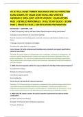 ICC 93 TALL MASS TIMBER BUILDINGS SPECIAL INSPECTOR &NewLine;EXAM COMPLETE EXAM QUESTIONS AND VERIFIED &NewLine;ANSWERS &vert; 2026&ndash;2027 LATEST UPDATE &vert; GUARANTEED &NewLine;PASS &vert; DETAILED RATIONALES &vert; FULL STUDY GUIDE &vert; EXAM &NewLine;PREP &vert; PRACTICE TEST &vert; CERTIFICATION PREPARATION 