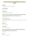 Ccbc BIO 110 Final Questions with VERIFIED Answers &lpar;Guaranteed&NewLine;Success&rpar;