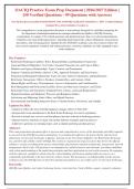 OAT OPTOMETRY ADMISSIONS TEST PHYSICS AND BIOLOGY ACTUAL EXAM PREP QUESTIONS AND CORRECT ANSWERS PLUS RATIONALES&vert; INSTANT DOWNLOAD