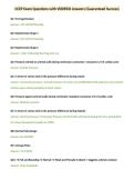 CCEP Exam Questions with VERIFIED Answers &lpar;Guaranteed Success&rpar;