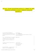 JSO SGT&period; STUDY QUESTIONS WITH ALL CORRECT & 100&percnt; VERIFIED ANSWERS &vert;LATEST VERSION &vert;ALREADY GRADED A&plus;