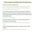 CCEP Exam Questions with VERIFIED Answers &lpar;Guaranteed Success&rpar;