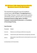 NU 176 Exam 1 &lpar;The Aging Experience&rpar; Practice Questions & Answers &lpar;Verified Update&rpar;&period;pdf