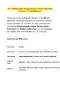 NU 176 Final Exam &lpar;Comprehensive&rpar; Practice Questions & Answers &lpar;Verified Update&rpar;&period;pdf