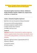 NU 176 Exam 4 &lpar;Cognitive Changes & End-of-Life Care&rpar; Exam Practice Questions & Answers &lpar;Verified Update&rpar;&period;pdf&NewLine;&NewLine;