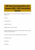 RBT Mock Exam1questions and&NewLine;Answers 2026 &vert; 100&percnt; Guaranteed&NewLine;Success