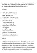 TCAR &lpar;TRAUMA CARE AFTER RESUSCITATION&rpar; FINAL EXAM 1 PRACTICE TEST QUESTIONS&NewLine;AND ANSWERS ALREADY GRADED A&plus;&vert; 100&percnt; VERIFIED SOLUTIONS&hellip;&hellip;&hellip;&period;&period;&period;