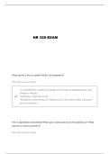 NR 328 EXAM 1 QUESTIONS AND VERIFIED ANSWERS