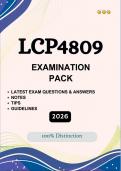 LCP4809 &vert;&vert;&lpar;Exam Study Pack&rpar;&vert; 2026