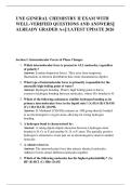 UNE GENERAL CHEMISTRY II EXAM WITH &NewLine;WELL-VERIFIED QUESTIONS AND ANSWERS&vert;&vert; &NewLine;ALREADY GRADED A&plus;&vert;&vert; LATEST UPDATE 2026 &NewLine;Section 1&colon; Intermolecular Forces & Phase Changes &NewLine;1&period; Which intermolecular force is present in ALL molecules&comma; regardless &NewLine;of polarity&quest; 
