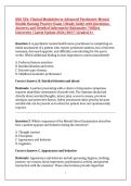 NSG 526&colon; Clinical Modalities in Advanced Psychiatric Mental Health Nursing Practice Exam 1&vert;Study Guide with Questions&comma; Answers and Detailed Informative Rationales &vert; Wilkes University &vert; Latest Update 2026&sol;2027 &vert; Graded A&plus; 