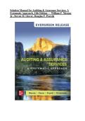 Solution Manual For Auditing & Assurance Services&colon; A Systematic Approach 12th Edition &vert; William F&period; Messier Jr&period;&comma; Steven M&period; Glover & Douglas F&period; Prawitt &vert; ISBN 9781264100675 &vert; Complete Chapters 1-21