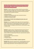 NSG 526&colon; Clinical Modalities in Advanced Psychiatric Mental Health Nursing &mdash; Exam 2 &vert; Practice Questions with Correct Answers and Detail Rationales&period; 