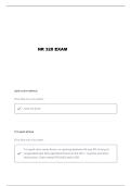 NR 328 EXAM 1 QUESTIONS AND VERIFIED ANSWERS