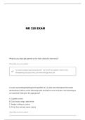 NR 328 PEDIATRICS NURSING CARE OF CHILDREN EXAM 1 QUESTIONS AND VERIFIED ANSWERS