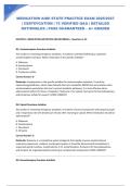 MEDICATION AIDE STATE PRACTICE EXAM 2026&sol;2027 &vert; CERTIFICATION &vert; 75 VERIFIED Q&A &vert; DETAILED RATIONALES &vert; PASS GUARANTEED &ndash; A&plus; GRADED