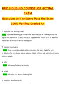 HUD Housing Counselor Exam 2026 Questions and Verified Answers &lpar;Latest 2026 &sol; 2027 Updated&rpar; 100&percnt; Correct Graded A&plus;