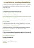 CCHT Exam Questions with VERIFIED Answers &lpar;Guaranteed Success&rpar;