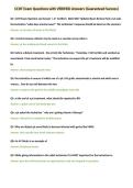 CCHT Exam Questions with VERIFIED Answers &lpar;Guaranteed Success&rpar;