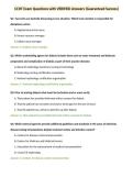 CCHT Exam Questions with VERIFIED Answers &lpar;Guaranteed Success&rpar;