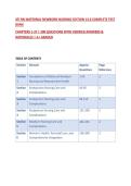ATI RN MATERNAL NEWBORN NURSING EDITION 13&period;0 COMPLETE TEST BANK&NewLine;CHAPTERS 1-37 &vert; 200 QUESTIONS WITH VERIFIED ANSWERS & RATIONALES &vert; A&plus; GRADED&NewLine;